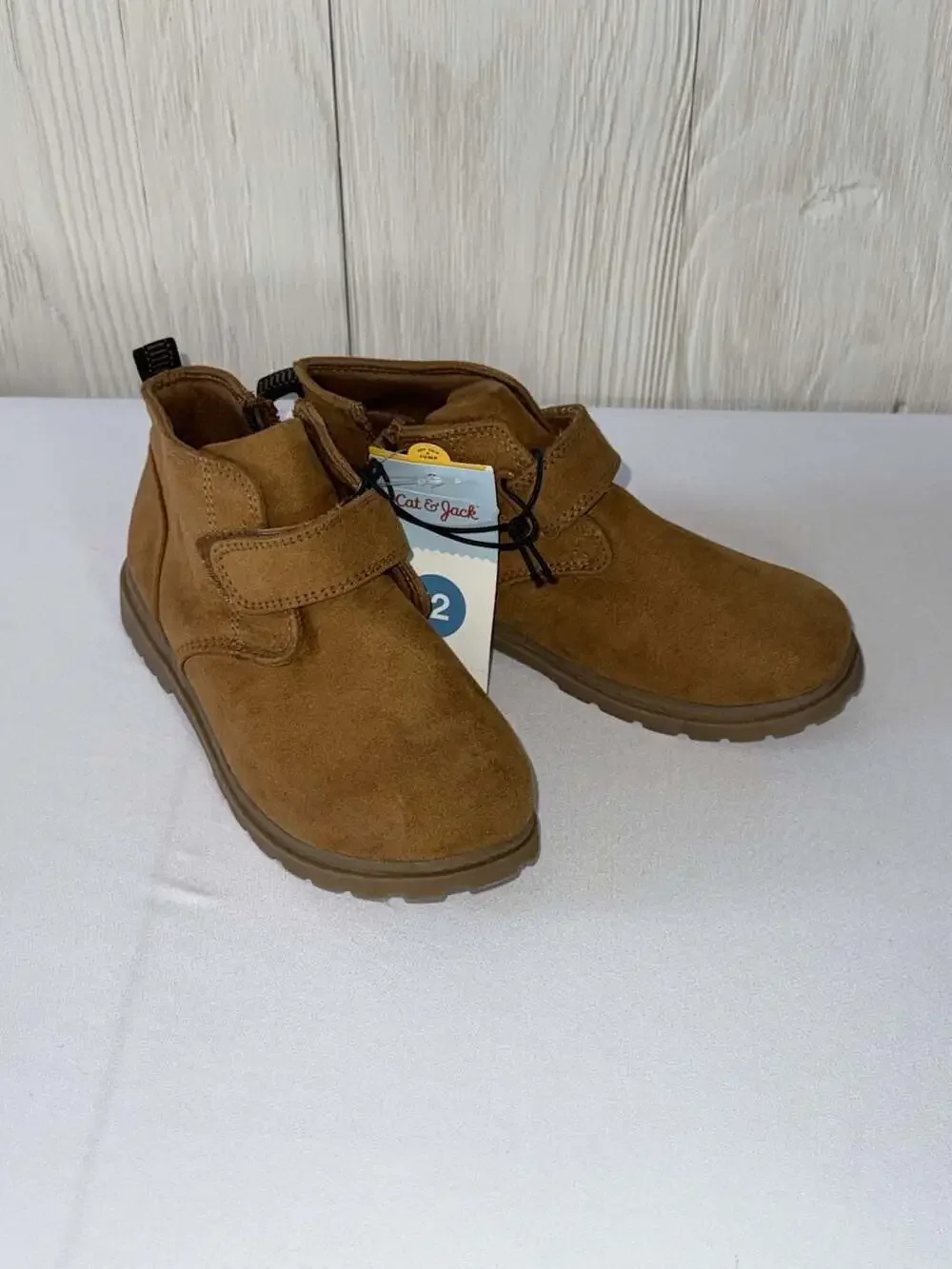 Cat & Jack Toddler Boys' Magnus Cognac Lug Sole Ankle Boots